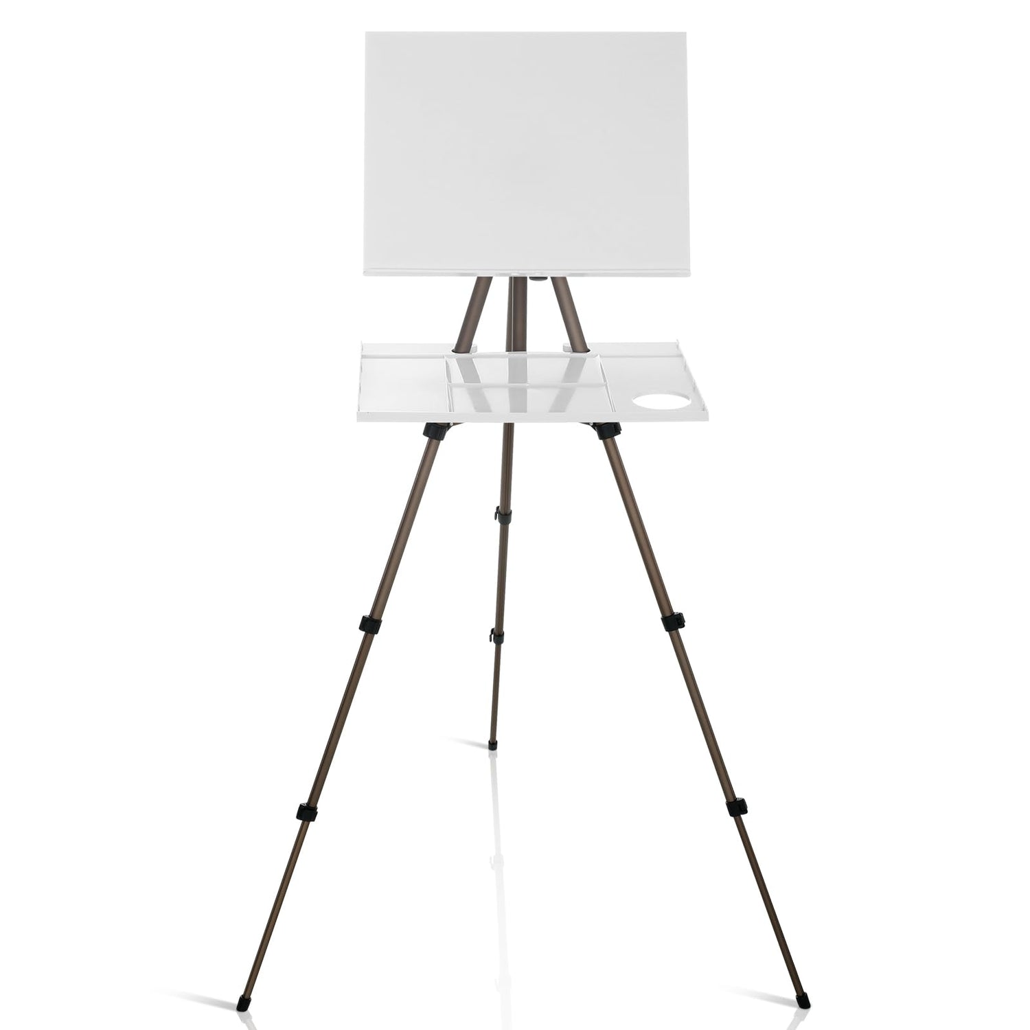 Ireer 17-65 Inch Artist Watercolor Portable Easel with Sturdy Tripod Adjustable Aluminum Metal Easel Stand with Tray Lightweight Travel Easel for Ireer