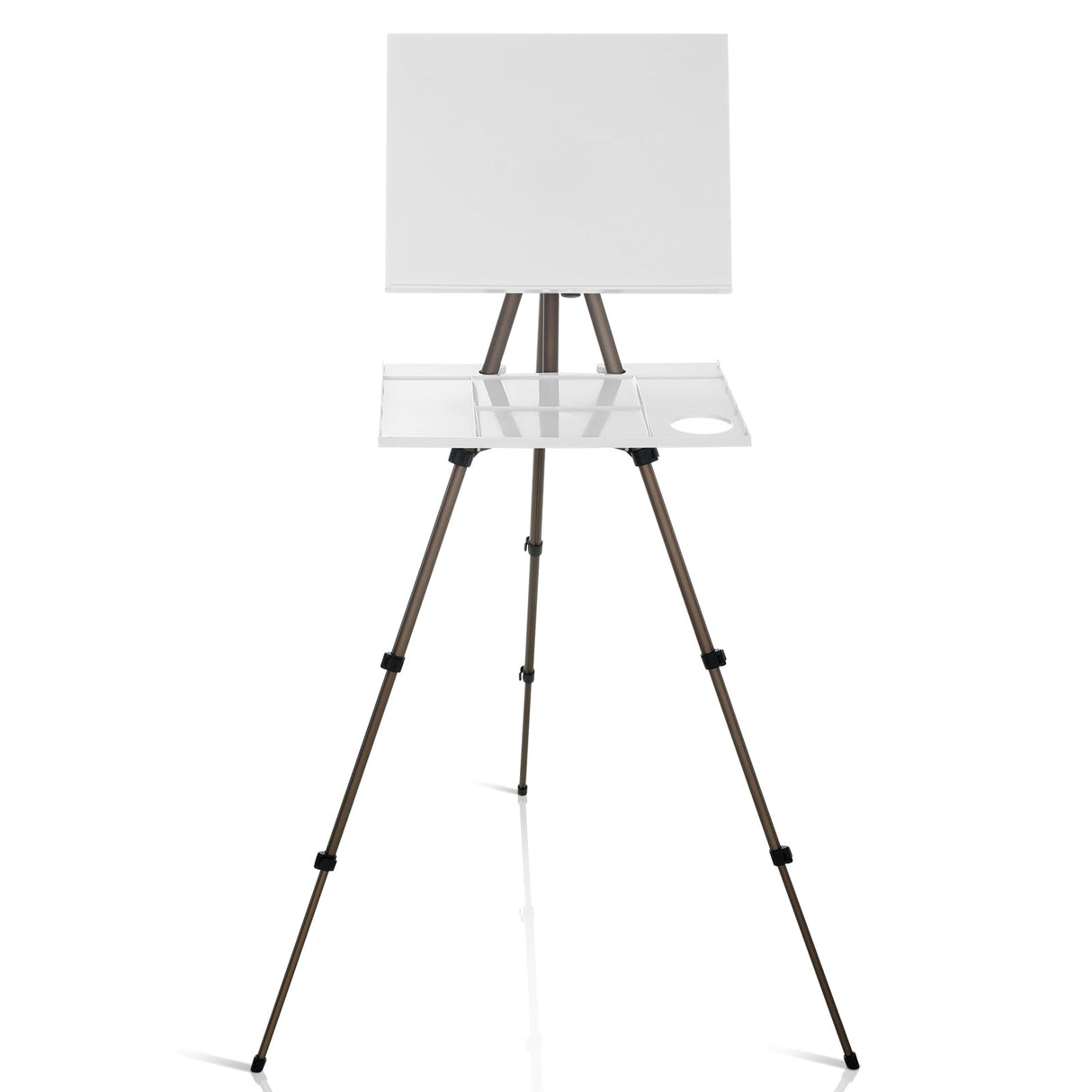 Ireer 17-65 Inch Artist Watercolor Portable Easel with Sturdy Tripod Adjustable Aluminum Metal Easel Stand with Tray Lightweight Travel Easel for Ireer