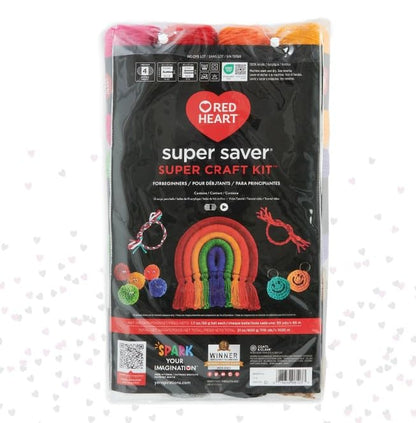 Red Heart Super Saver Soft Acrylic Yarn Beginners Stitchers Kit, with 12 Pack of 50g/1.7 oz. 4 Medium Worsted Yarn and Accessories for Knitting & - WoodArtSupply