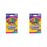 Cra-Z-Art Washable Crayons, 24 Count (Pack of 2) Cra-Z-Art