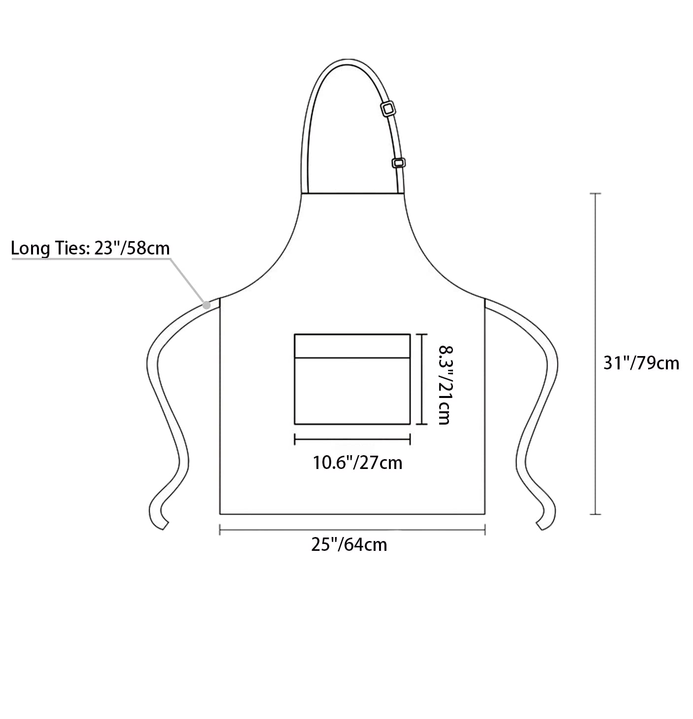 RUIFYRAY Black Vinyl Leather Apron with Pockets for Women, Waterproof for Kitchen, Cooking, Dishwashing, Dog Grooming RUIFYRAY