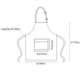 RUIFYRAY Black Vinyl Leather Apron with Pockets for Women, Waterproof for Kitchen, Cooking, Dishwashing, Dog Grooming RUIFYRAY