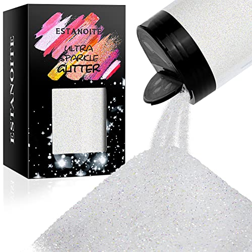 Iridescent Ultra Fine Glitter Powder 7.41Oz/210g Rainbow Resin Glitter PET Flakes Crafts Sequins Epoxy Chips Flakes for Tumblers Slime Making - WoodArtSupply