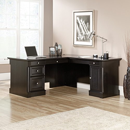 Sauder Palladia L-Desk, Wind Oak finish Sauder