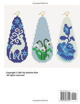Brick Stitch Patterns Seed Bead Earrings Teardrop - 24 projects: Beading patterns Floral Collection Beaded Jewelry WoodArtSupply