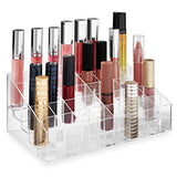 Casafield 40 Slot Acrylic Lipstick & Makeup Organizer - Cosmetic Display Case - Clear Casafield