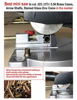 JOUNJIP Mini Miter Cut-Off Chop Saw for Hobby Miniature Model Making, Arrow Shafts, Zinc Stained Glass Came, 223/5.56 Brass - Cuts Max. 1/2"High x JOUNJIP