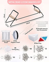 Jexine 48000 Pcs Bead Loom Kit Beading Supplies 2 mm Seed Beads Loom Kit for Adults Bracelets Jewelry Earring Making Tools Christmas Gifts for Girls Jexine