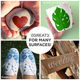 Made By Me Horizon Group USA Acrylic Paint Pens, 6-Pack, Paint Pens for Rock Painting, Stone, Ceramic, Glass, Wood, Fine-Tip, Easy-to-Use, Long Made By Me