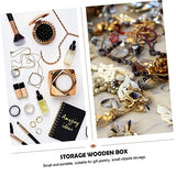 VOSAREA 3 pcs high-end storage wooden box unfinished wooden case wooden jewelry wood holder earring storage organizer jewelery organizer jewelry VOSAREA