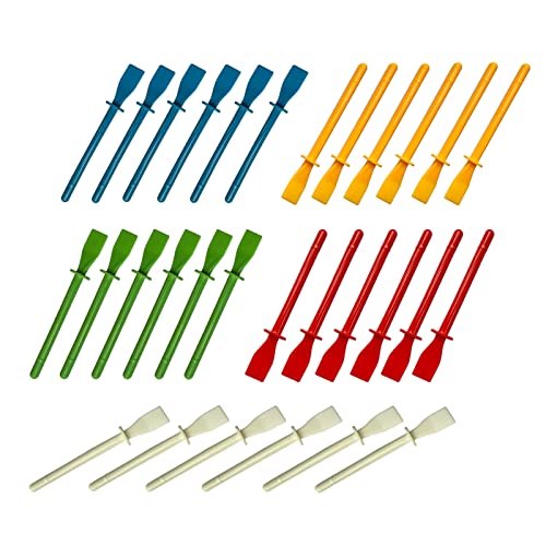 Lependor Glue Spreaders, Colored Plastic Glue Smear Sticks Applicator Glue Spreaders DIY Art Leather Craft Tool, Easy Clean Glue Spreaders - WoodArtSupply