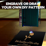 Frddiud Anodized Aluminum Sheet Metal 11.3 x 11.3 x 1/32 Inch Metal Plates Engraving Blanks for CNC Laser Engraving DIY Card, 0.8MM Thin Decorative Frddiud