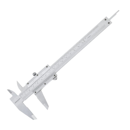 Vernier Caliper Calipers Measuring Tool Micrometer Carbon Steel Inch/Metric 0-6"Range 1/128 Inch Dual Reading Scale Professional High Accuracy Metal - WoodArtSupply