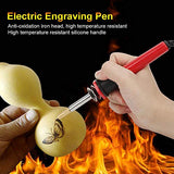 Wood Burning Kit, 7PCS Electric Micro Pyrography Pen Engraving Pen Mini Diy Engraving Tool Kit for Wood Soldering Pyrograph Tool Set(US) Wandisy