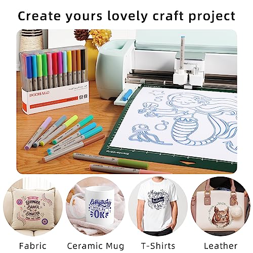 DOOHALO Sublimation Markers Infusible Pens Compatible with Cricut Maker 3/Maker/Explore 3/Air 2/Air 1.0 Tips Sublimation Ink Pens for Cricut Mug - WoodArtSupply