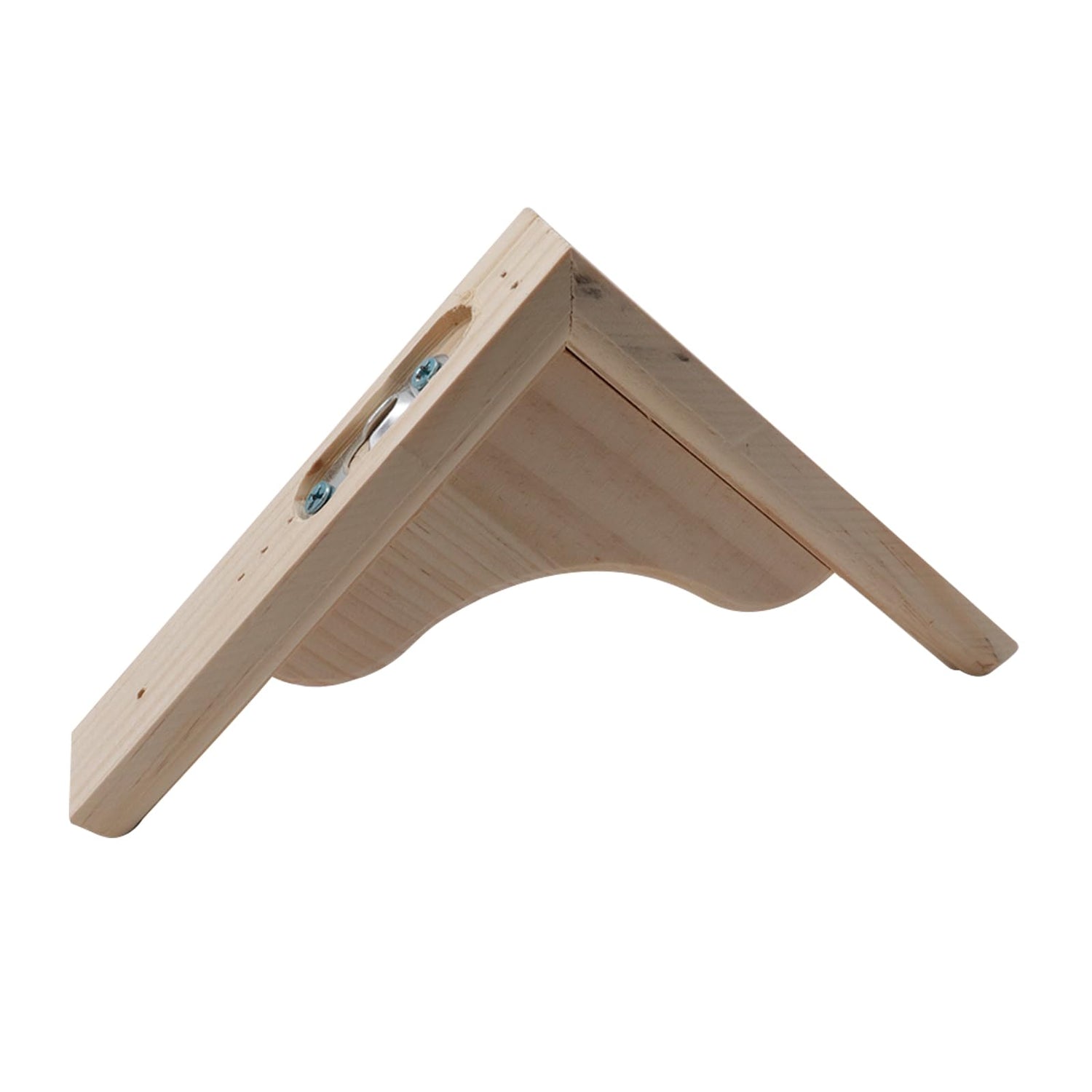 Antrader Solid Wall Mount Wood Shelf Bracket,2Pcs 6" Wooden Shelf Brackets, DIY Wood Bracket Include Mounting Screws,15*15*3cm Antrader