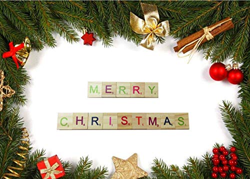 Abbaoww 100 Pcs Wood Blank Letter Tiles Unfinished Blank Wood Squares for Craft, Decoration, Altered Art and Laser Engraving Carving Abbaoww