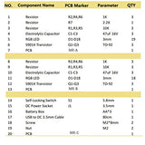 Adeept Colorful 3D Xmas Christmas Tree Led DIY Kits, 7 Color Flash RGB LED Circuit Electronic Assemble Funny Kits, STEM Project PCB Board for Student Adeept
