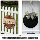 VILLCASE Unfinished Wooden Circles 24pcs Round Wooden Discs Blank Slices for DIY Crafts Door Hanger Sign Painting Christmas Decor 10cm VILLCASE