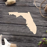 Florida State Wood Craft,Unfinished Wooden Cutout Art,DIY Wood Sign, Inspirational Farmhouse Wall Plaque,Rustic Home Decor for Home Front Door Porch Arupkeer