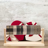 Zerodeko Craft Ribbon Organizer, Wood Thread Holder Ribbon Storage Rack Sewing Stand Organizer Ribbon Spool Storage Tool for Gift Wrapping Paper, Zerodeko