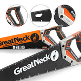 GreatNeck 74003 15 Inch Aggressive Tooth Handsaw, Aluminum Frame, Wood Saw, Branch Cutter, PVC Cutter, Tree Saw, Handsaw for Wood, Hand Saw for Trees Great Neck