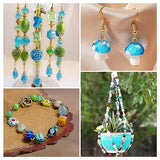 Craftdady 200 pcs Mixed Shapes & Colors Lampwork Glass Beads Loose Beads Fit Most Major Charm Bracelets, 4-20x4-20mm, Hole: 1-2.5mm Craftdady