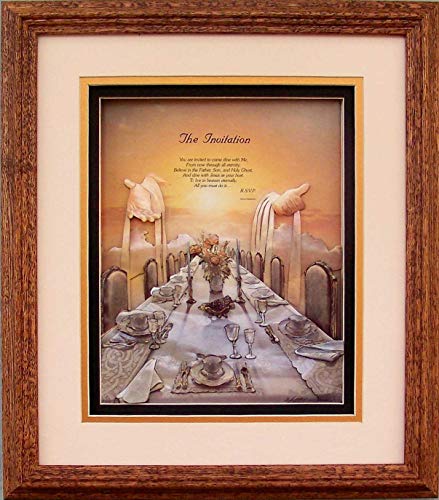 The Invitation Dinner with Jesus - Paper Tole 3D Decoupage Craft Kit Size 16x20 inches 10422(The Additional Pictures Show Examples This Craft Kit Paper Tole Supply Center