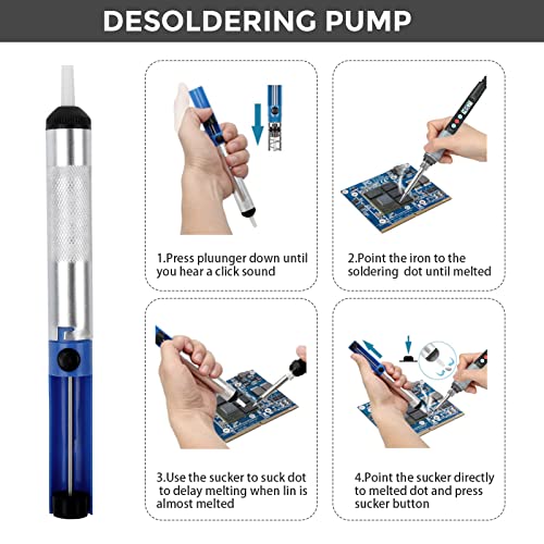 Wood Burning Kit 95Pcs Soldering Pyrography Pen with Adjustable On-Off  Switch Control Temperature Tool