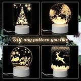 20 Pcs 2 mm Acrylic Blanks for Light Base Plastic Cast Clear Acrylic Sheet Square and Round Acrylic Panel Sign Blank with Double Sided Protective for Bucherry