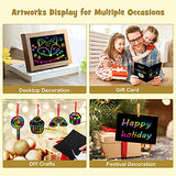 ZMLM Rainbow Scratch Paper Kit: 117Pcs Magic Art Craft Stuff Supplies Black Drawing Pad for Age 3-12 Kids Children Girl Boy DIY Toy Activity ZMLM