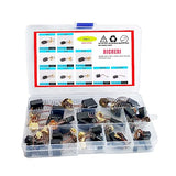 RICHERI 40Pcs Electric Motor Carbon Brushes 10 Different Sizes for Replacement Repair Power Tool Part RICHERI