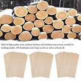 15 Pack Basswood Sheets, Unfinished Wood, Thin Plywood Wood Sheets for Crafts, House Aircraft Ship Boat Arts and Crafts, School Projects, DIY Wooden SPKESE