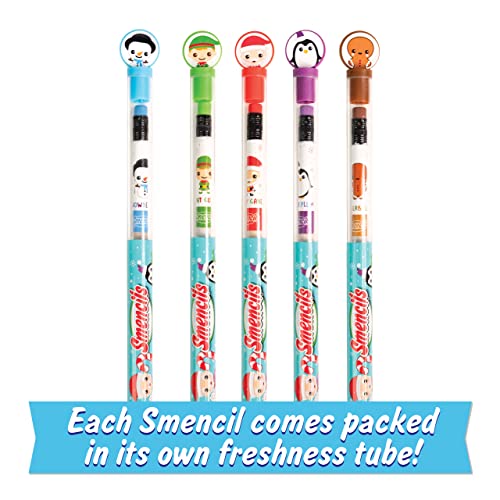 Scentco Holiday Smencils Cylinder - HB #2 Scented Pencils, 50 Count, Gifts for Kids, Party Favors - WoodArtSupply