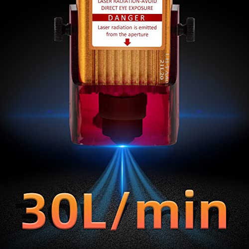 FoxAlien AP30A Portable Air Assist Pump 30L/min Adjustable Air Volume for Laser Engraver CNC Engraving Machines FoxAlien