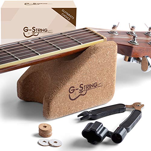 Guitar Neck Rest Cradle + Guitar String Winder Tool and Guitar String Cutter - Guitar Accessories Tool Kit for luthier Repair, Maintenance and G-String Music