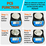 MOCCO 0.01g Accuracy Electronic Lab Scale Scientific Digital Scale Analytical Balance Science Weighting 600g Capacity 7 Units Modes Ounce, Carat, MOCCO