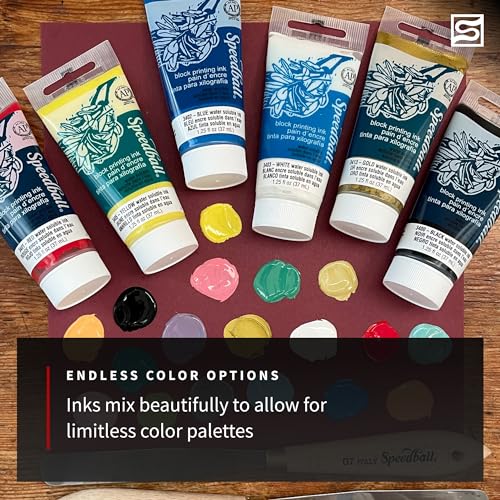 Speedball Block Printing Kit Starter 6 Colors