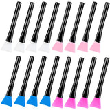 Ainvhh 16 Pcs Silicone Magic Brushes,Reusable Silicone Epoxy Resin Applicator Sticks for DIY Painting Mixing & Spreading to Glitter Tumblers, Acrylic Ainvhh