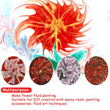 6Pcs/Set Flower Pour Cups Silicone Split Cup for Paint Pouring Acrylic Pouring Flower Strainers Fluid Art Pour DIY Resin Molds for Making Painting Kunyeah