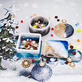 EuTengHao Resin Molds 43Pcs Silicone Molds for Resin, Epoxy Resin Crown Shape Mold Heart Shape Mold with Mica Powder for Storage Box Jewelry Trinket EuTengHao