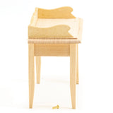 Dollhouse Miniature Unfinished Writing Desk with 1 Drawer Classics by Handley