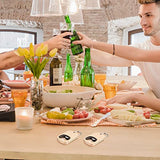 10Pcs Wooden Keychain Bottle Opener Blanks Wood Engraving Bulk Key Chain Unfinished Key Tag for Party Favors DIY Gift Craft Supplies (10pcs) CozyCabin