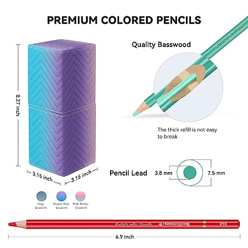 Heshengping Sketch & Drawing Art Pencil Kit-50 Piece Set, Include 24 Color  Pencil(For Adult Kid Coloring Books) & Graphite Charcoal-Pencil Etc., Art  Supply Ideal for Adult, Kid,Student, Beginner