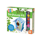MindWare Make Your Own Birdhouse Kit - Wood Art Kit for Kids - Includes Pre-Cut Wood Pieces and Art Supplies to Assemble and Paint Your Own Bird MindWare