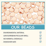 PH PandaHall 300 Pcs 14mm Natural Unfinished Wood Spacer Beads Large Hole Round Ball Wooden Loose Beads for Crafts DIY Jewelry Bracelet Making PH PandaHall