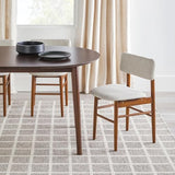 Walker Edison Mid Century Solid Wood Oval Extension Dining Table with Hairpin Legs and Removable Leaf, 60 Inch, Walnut Walker Edison