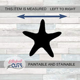Starfish Wooden Cutouts for crafts, Laser Cut Wood Shapes 5mm thick Baltic Birch Wood, Multiple Sizes Available Elliefont Styles