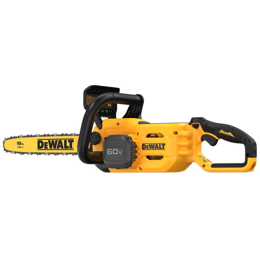 DEWALT (DCCS672X1 60V FLEXVOLT 18" Brushless Chainsaw, Yellow/Black DEWALT