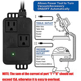 Automatic Vacuum Switch for Power Tools, Dust Control Autoswitch with Unique Current Sensing Technology to Delay Vacuum On, Prevent Circuit Overload CLEESINK